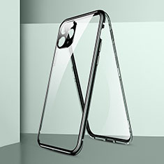 Custodia Lusso Alluminio Laterale Specchio 360 Gradi Cover T05 per Apple iPhone 11 Pro Max Verde