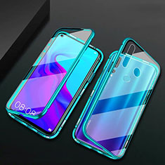 Custodia Lusso Alluminio Laterale Specchio 360 Gradi Cover T06 per Huawei Nova 4e Verde