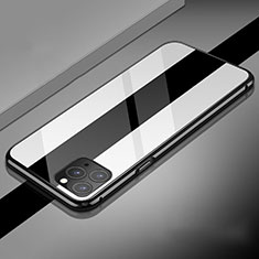 Custodia Lusso Alluminio Laterale Specchio 360 Gradi Cover T08 per Apple iPhone 11 Pro Max Bianco