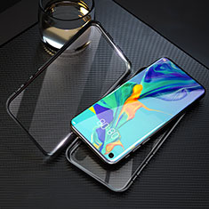 Custodia Lusso Alluminio Laterale Specchio 360 Gradi Cover T09 per Huawei Nova 5T Nero