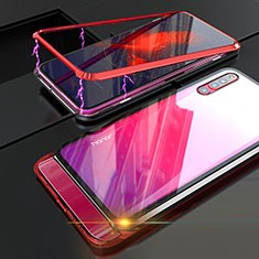 Custodia Lusso Alluminio Laterale Specchio Cover per Huawei Honor Magic 2 Rosso