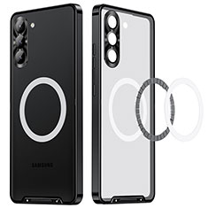 Custodia Lusso Metallo Laterale e Plastica Cover con Mag-Safe Magnetic LK1 per Samsung Galaxy S23 Plus 5G Nero
