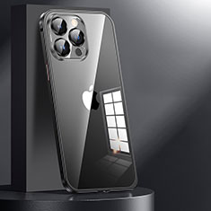 Custodia Lusso Metallo Laterale e Plastica Cover JL1 per Apple iPhone 13 Pro Nero