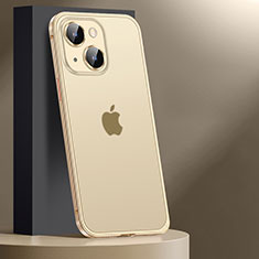 Custodia Lusso Metallo Laterale e Plastica Cover JL2 per Apple iPhone 14 Oro