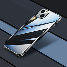 Custodia Lusso Metallo Laterale e Plastica Cover JL3 per Apple iPhone 14 Plus Nero