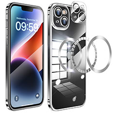 Custodia Lusso Metallo Laterale e Plastica Cover LF5 per Apple iPhone 14 Nero