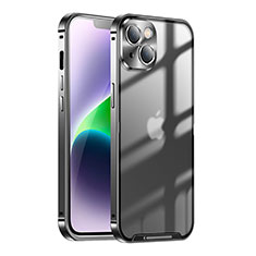 Custodia Lusso Metallo Laterale e Plastica Cover LK1 per Apple iPhone 14 Plus Nero