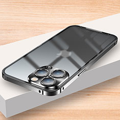 Custodia Lusso Metallo Laterale e Plastica Cover LK2 per Apple iPhone 14 Pro Nero