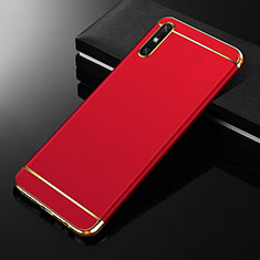 Custodia Lusso Metallo Laterale e Plastica Cover M01 per Huawei Enjoy 10e Rosso