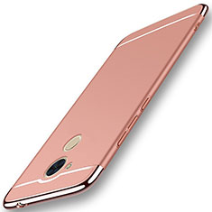 Custodia Lusso Metallo Laterale e Plastica Cover M01 per Huawei Enjoy 6S Oro Rosa