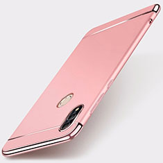 Custodia Lusso Metallo Laterale e Plastica Cover M01 per Huawei Honor 10 Lite Oro Rosa