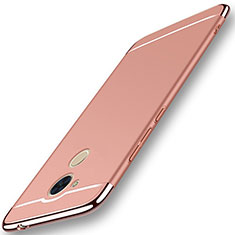 Custodia Lusso Metallo Laterale e Plastica Cover M01 per Huawei Honor 6C Pro Oro Rosa