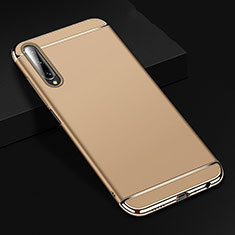 Custodia Lusso Metallo Laterale e Plastica Cover M01 per Huawei Honor 9X Pro Oro