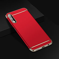 Custodia Lusso Metallo Laterale e Plastica Cover M01 per Huawei Honor 9X Rosso