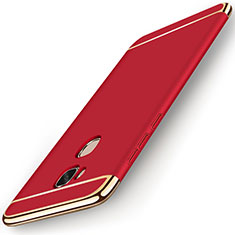Custodia Lusso Metallo Laterale e Plastica Cover M01 per Huawei Honor X5 Rosso