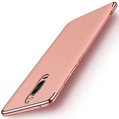 Custodia Lusso Metallo Laterale e Plastica Cover M01 per Huawei Mate 9 Pro Oro Rosa