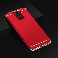 Custodia Lusso Metallo Laterale e Plastica Cover M01 per Huawei Nova 5i Pro Rosso