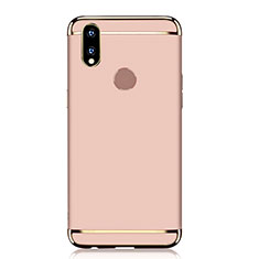 Custodia Lusso Metallo Laterale e Plastica Cover M01 per Huawei P Smart+ Plus Oro