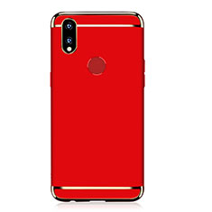 Custodia Lusso Metallo Laterale e Plastica Cover M01 per Huawei P Smart+ Plus Rosso