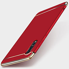 Custodia Lusso Metallo Laterale e Plastica Cover M01 per Huawei P20 Pro Rosso