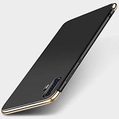 Custodia Lusso Metallo Laterale e Plastica Cover M01 per Huawei P30 Pro Nero