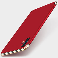 Custodia Lusso Metallo Laterale e Plastica Cover M01 per Huawei P30 Pro Rosso