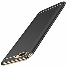 Custodia Lusso Metallo Laterale e Plastica Cover M01 per Oppo A12e Nero