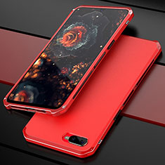 Custodia Lusso Metallo Laterale e Plastica Cover M01 per Oppo RX17 Neo Rosso