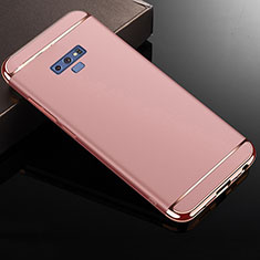 Custodia Lusso Metallo Laterale e Plastica Cover M01 per Samsung Galaxy Note 9 Oro Rosa