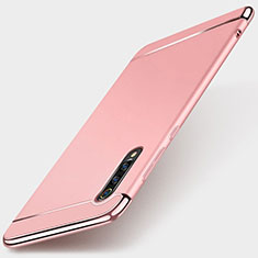 Custodia Lusso Metallo Laterale e Plastica Cover M01 per Xiaomi Mi 9 Lite Oro Rosa