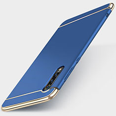 Custodia Lusso Metallo Laterale e Plastica Cover M01 per Xiaomi Mi 9 Pro 5G Blu