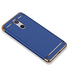 Custodia Lusso Metallo Laterale e Plastica Cover M01 per Xiaomi Redmi Note 4 Blu