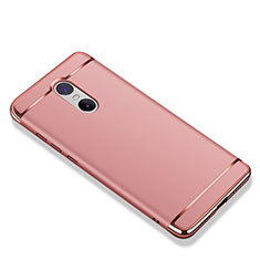 Custodia Lusso Metallo Laterale e Plastica Cover M01 per Xiaomi Redmi Note 4X High Edition Oro Rosa