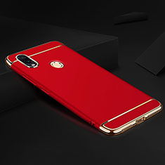 Custodia Lusso Metallo Laterale e Plastica Cover M01 per Xiaomi Redmi Note 7 Pro Rosso