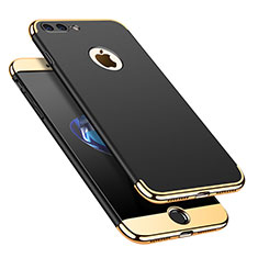 Custodia Lusso Metallo Laterale e Plastica Cover M02 per Apple iPhone 8 Plus Nero