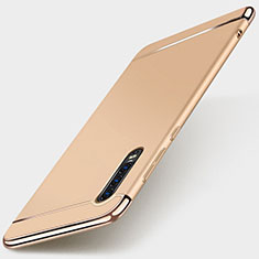 Custodia Lusso Metallo Laterale e Plastica Cover M03 per Huawei P30 Oro