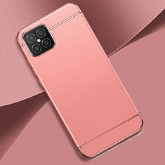 Custodia Lusso Metallo Laterale e Plastica Cover per Huawei Nova 8 SE 4G Oro Rosa
