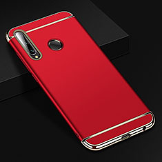 Custodia Lusso Metallo Laterale e Plastica Cover T01 per Huawei Honor 20 Lite Rosso