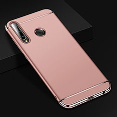 Custodia Lusso Metallo Laterale e Plastica Cover T01 per Huawei Honor 20E Oro Rosa