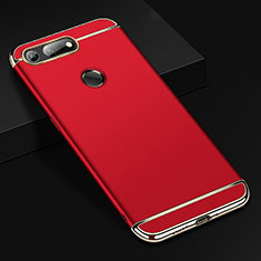 Custodia Lusso Metallo Laterale e Plastica Cover T01 per Huawei Honor V20 Rosso