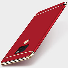 Custodia Lusso Metallo Laterale e Plastica Cover T01 per Huawei Mate 20 Rosso
