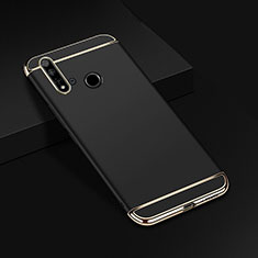 Custodia Lusso Metallo Laterale e Plastica Cover T01 per Huawei Nova 5i Nero