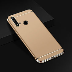 Custodia Lusso Metallo Laterale e Plastica Cover T01 per Huawei Nova 5i Oro