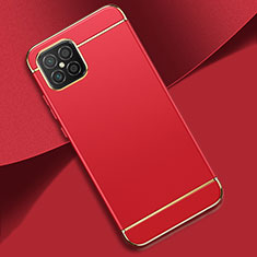 Custodia Lusso Metallo Laterale e Plastica Cover T01 per Huawei Nova 8 SE 5G Rosso