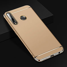 Custodia Lusso Metallo Laterale e Plastica Cover T01 per Huawei P Smart+ Plus (2019) Oro