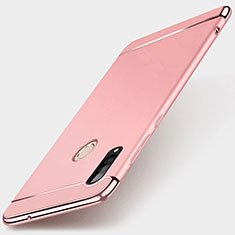 Custodia Lusso Metallo Laterale e Plastica Cover T01 per Huawei P30 Lite Oro Rosa