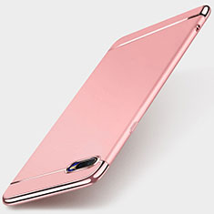 Custodia Lusso Metallo Laterale e Plastica Cover T01 per Oppo R15X Oro Rosa