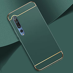 Custodia Lusso Metallo Laterale e Plastica Cover T01 per Xiaomi Mi 10 Verde
