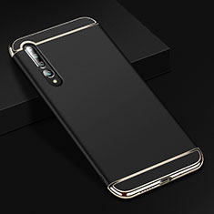 Custodia Lusso Metallo Laterale e Plastica Cover T02 per Xiaomi Mi 10 Pro Nero