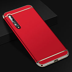 Custodia Lusso Metallo Laterale e Plastica Cover T02 per Xiaomi Mi 10 Pro Rosso